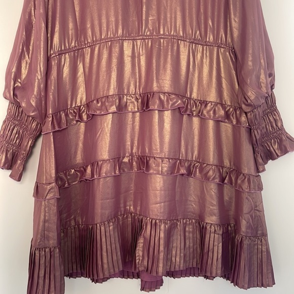 NWT JessaKae Metallic Purple Savannah Dress - Picture 10 of 15